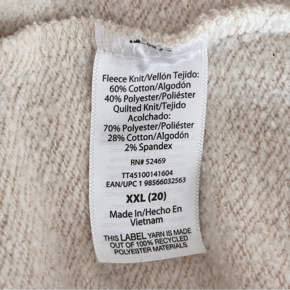 TIME & TRU Quilted Hoodie Sz XXL - Picture 9 of 9